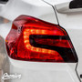 Tail Light Insert w/ Custom Cutout Overlay-Gloss Black + Red Tint Insert | 2015-2021 Subaru WRX/STI