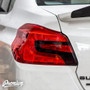 Tail Light Insert w/ Custom Cutout Overlay-Gloss Black + Red Tint Insert | 2015-2021 Subaru WRX/STI