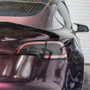 Tail Light Tint Overlay with "T" logo - Smoke Tint | 2017+ Tesla Model 3