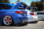 2008-2014 Subaru WRX & STI Hatchback Red Tail Light Tint Overlays w/ Custom Cutouts