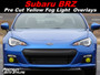 Subaru BRZ Yellow Fog Light Tint Overlays By: Premium Auto Styling