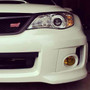 2008 - 2013 WRX STI Pre Cut Yellow Fog Light Tint Overlays: Premium Auto Styling