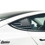 TESLA MODEL 3 | QUARTER WINDOW DECAL - US FLAG