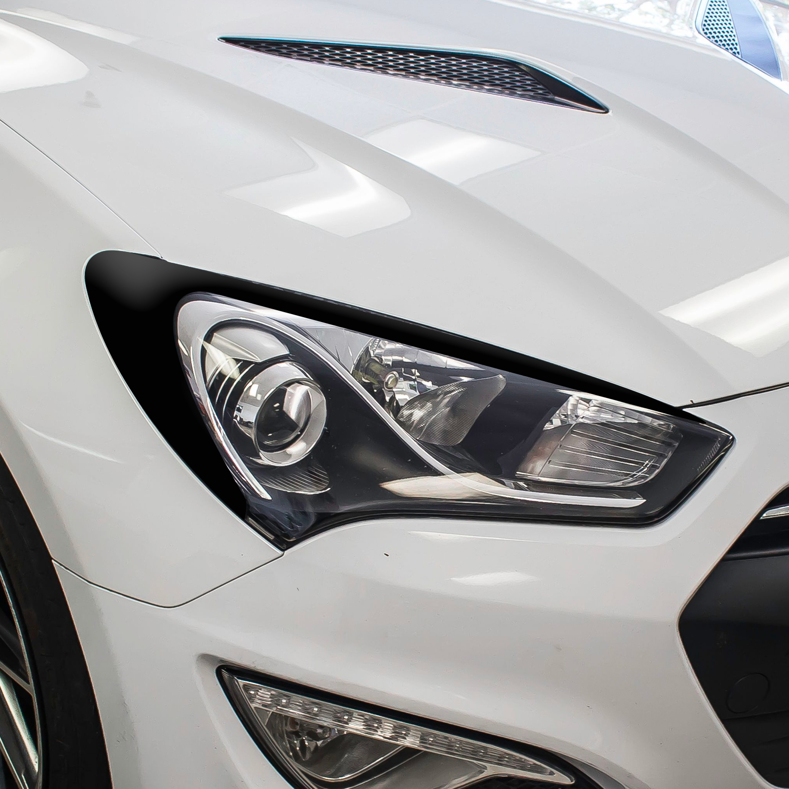 Headlight Amber Delete Eyelid Overlay  2013-2017 Genesis Coupe - Premium  Auto Styling