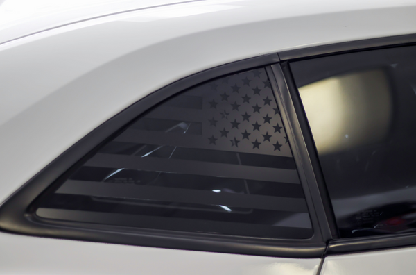 American Flag Quarter Window Decal Set 2010 2015 Chevy