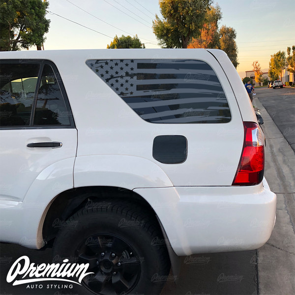 3rd Windows Distressed USA FlagDecals For 2003-2009 Toyota 4Runner Custom Design XR1-TF4.A