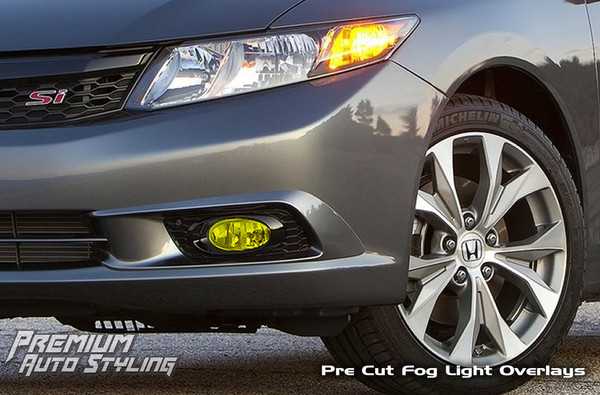 Precut Vinyl Tint Cover For 2013 2015 Honda Civic Foglights
