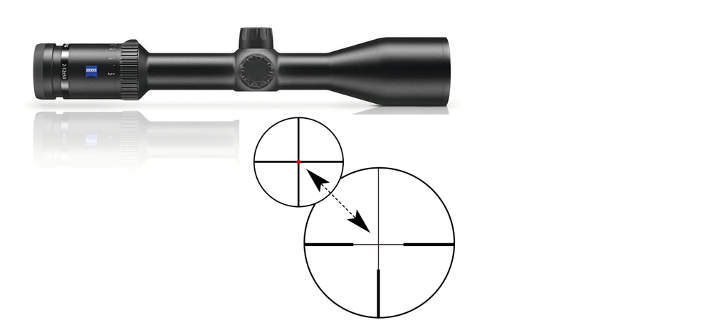 Zeiss CONQUEST V6 2-12x50 Illum. Plex Reticle (#60) - Capped Turrets - .33 MOA - Single Turn 522225-9960-000 Zeiss ZEI-522225-9960-000