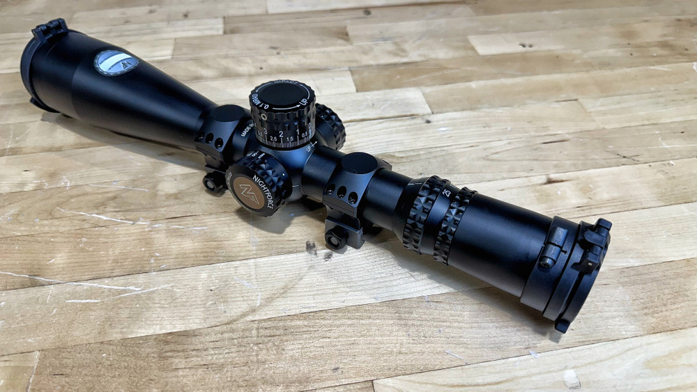 USED NIGHTFORCE C577 ATACR 5-25x56mm H59 with Rings A208