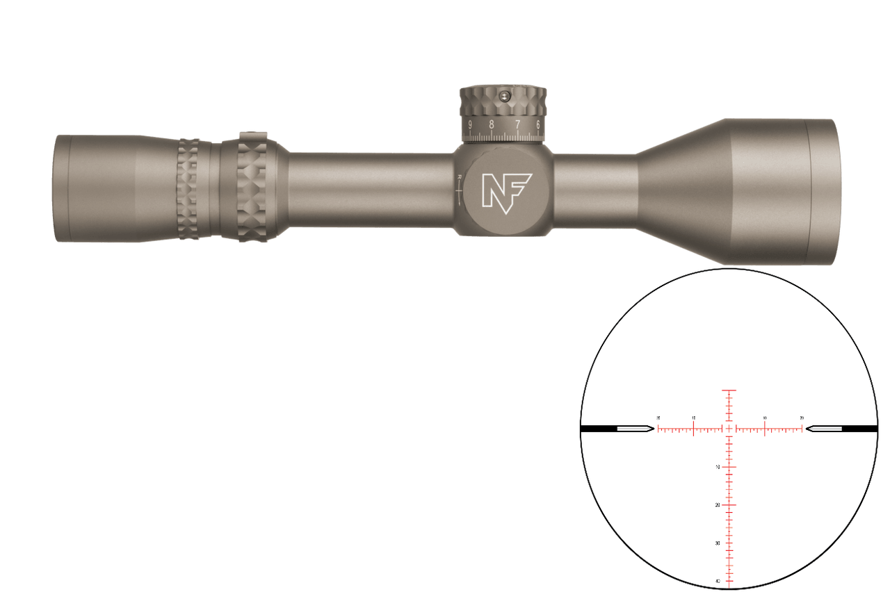 Nightforce NX8 - 2.5-20mm F1 Flat Dark Earth Finish MOAR Reticle C622