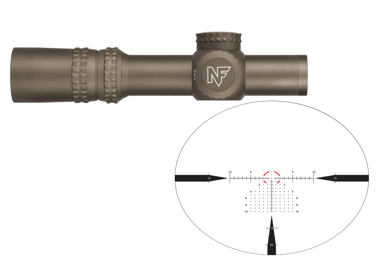 Nightforce ATACR 1-8x24 F1 - Flat Dark Earth Finish - FC-DMx