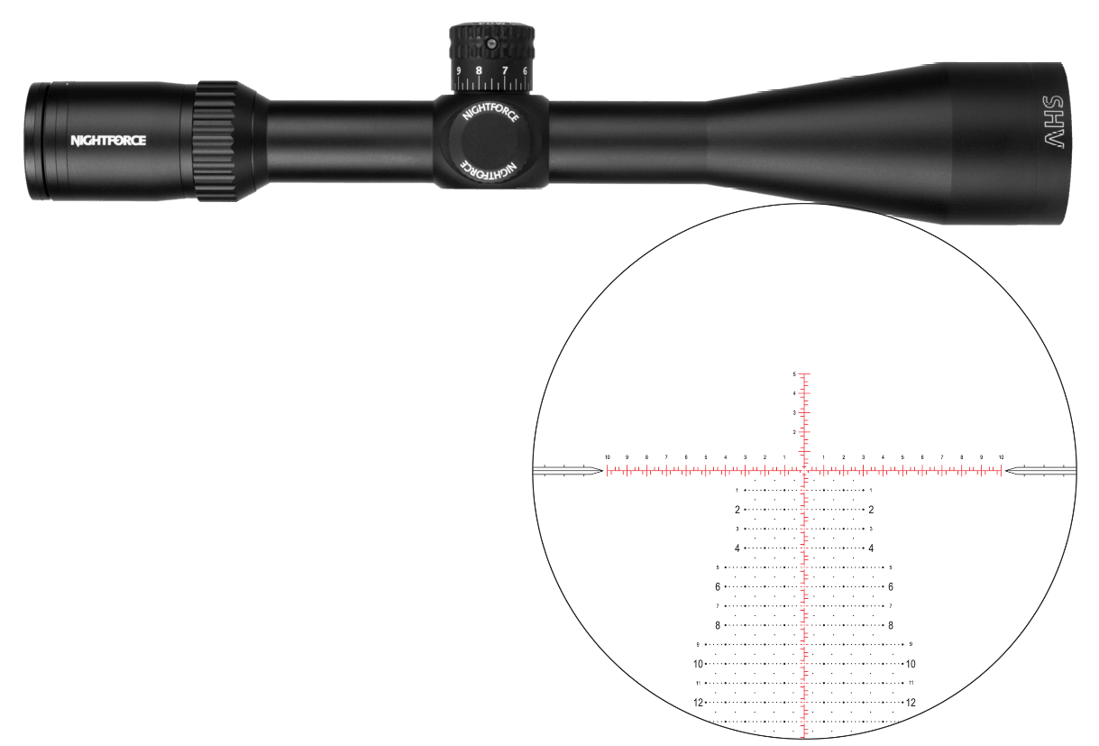 Nightforce SHV - 4-14x50mm F1 Mil-XT Reticle C694