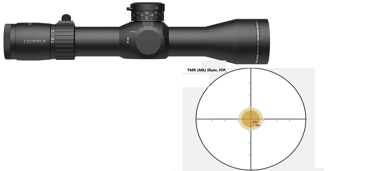 Leupold Mark 5HD 3.6-18x44 (35mm) M5C3 FFP Illum. TMR 173301