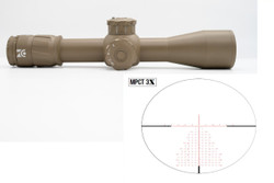 Zero Compromise Optic ZC420 4-20x50 MPCT3X Reticle Locking Turret FDE