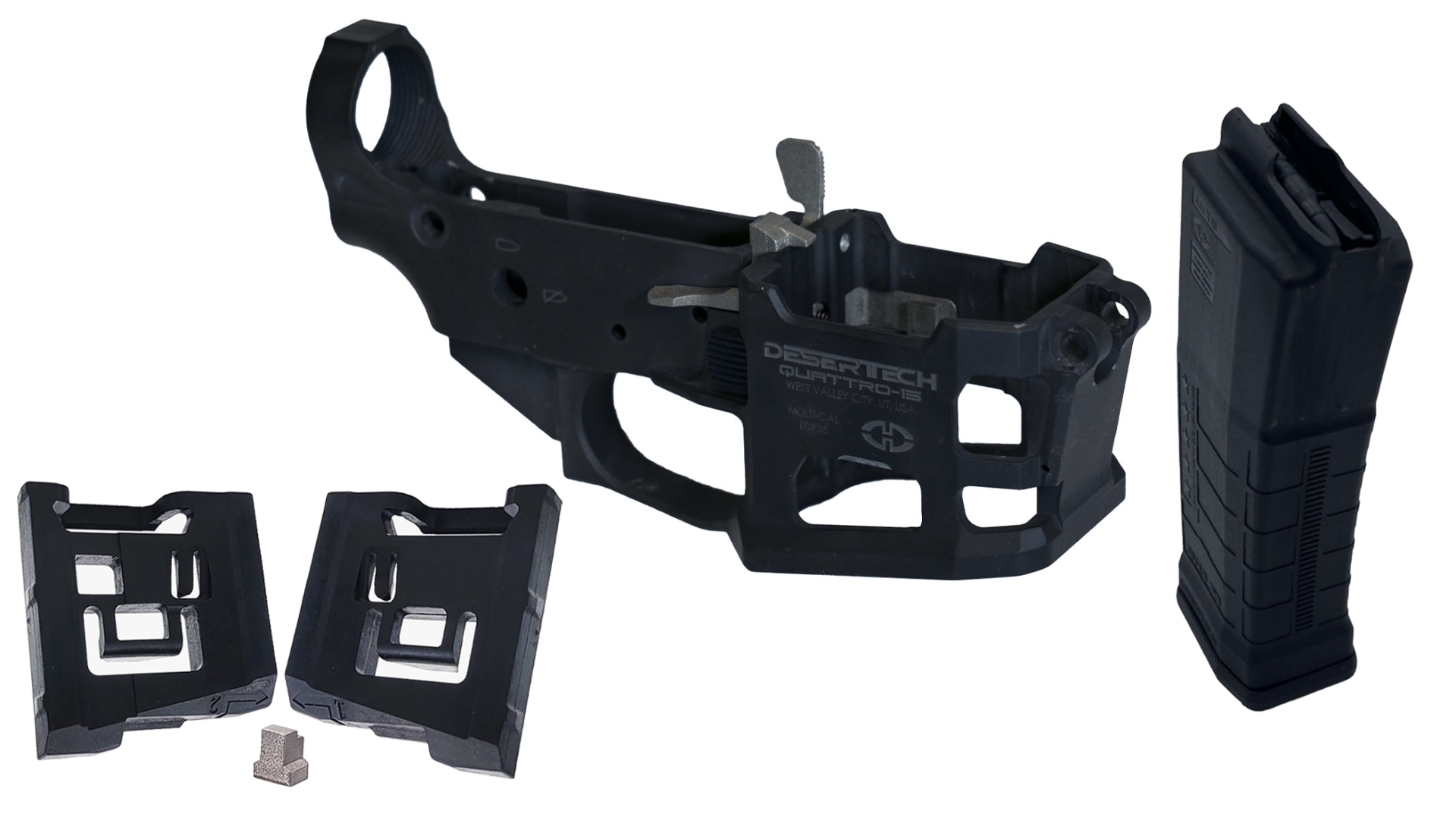 Desert Tech Quattro-15 Lower Receiver Assembly with QMAG-53