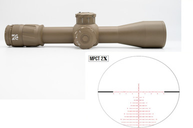 Zero Compromise Optic ZC420 4-20x50 MPCT-2x Reticle NLE FDE