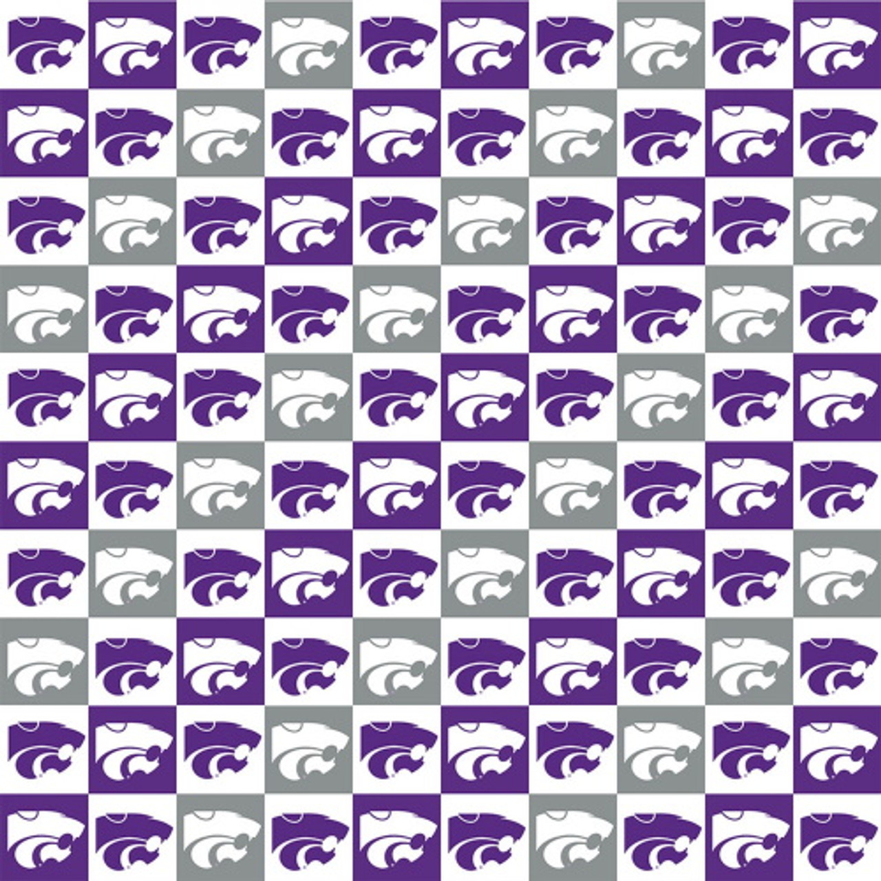 Sykel Enterprises Collegiate Fleece Kansas State University Fabric by The Yard Multi
