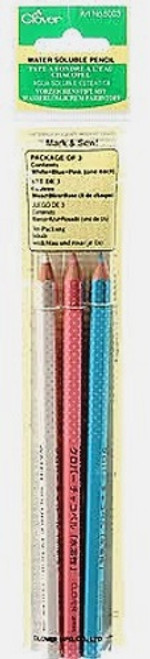 Water Soluble Pencil - 3 Color Assortment - #5003