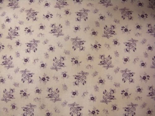 PURPLE FLOWERS ON BEIGE FABRIC - 8248-004