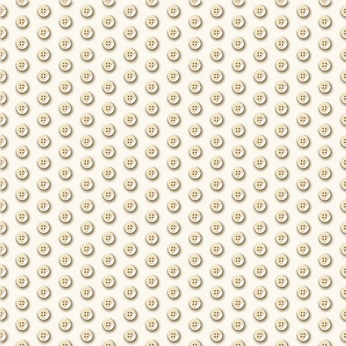 TAN BUTTONS ON WHITE FABRIC - 1649-24164-E