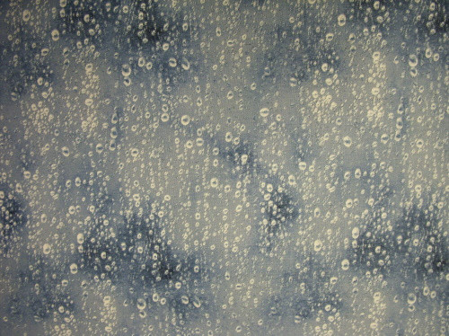 RAINDROPS ON A SMOKEY BLUE MARBLED FABRIC - 479-Blue