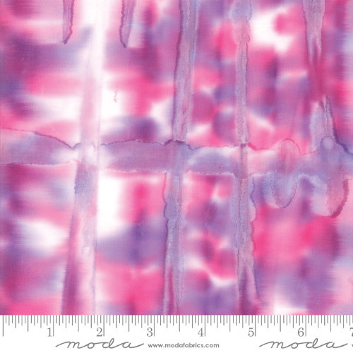 Rainbow Pink Print Batik Fabric - 4353-15