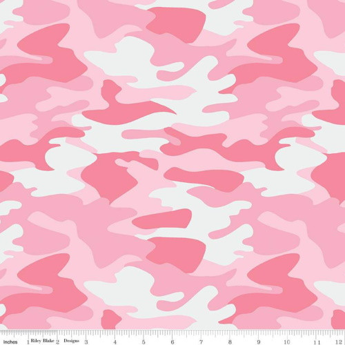 FIRST RESPONDERS CAMOFLAUGE PINK FABRIC - C10420-PINK