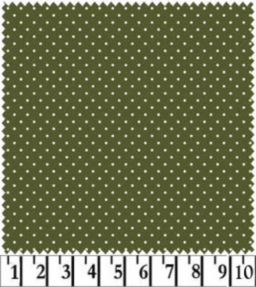 WHITE DOTS ON GREEN COORDINATE - MAS609-G4