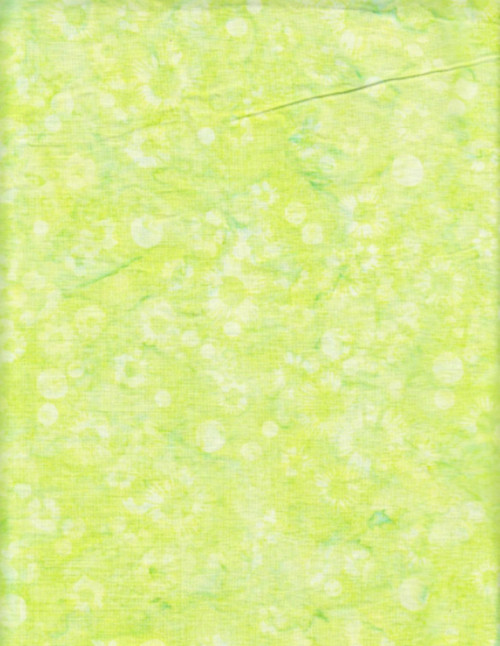 LIGHT LIME GREEN DESIGN ON LIME GREEN HAND MADE BATIK