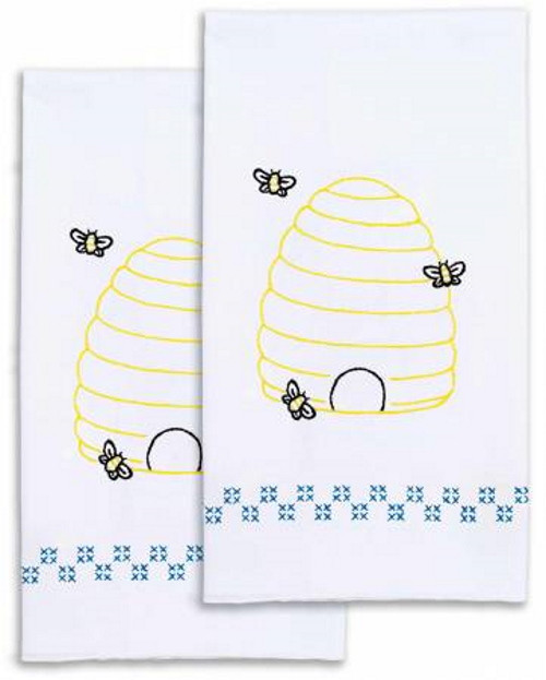 Bee Hive Hand Towels - 17in x 28in - 320-799