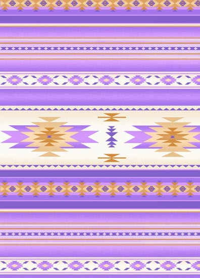 Lavender Southwest Blanket Stripe Fabric - 201Lavender
