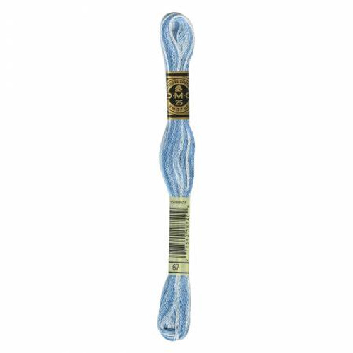 Six Strand Embroidery Floss - Variegated Baby Blue - 117UA-67