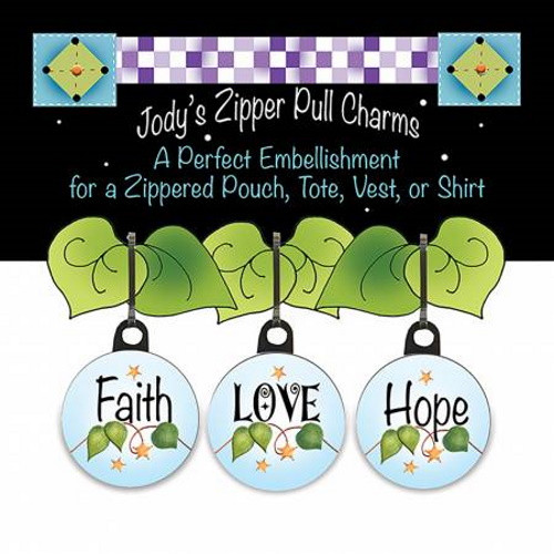 Faith, Hope, Love Zipper Charm Set - JHDSETZP8