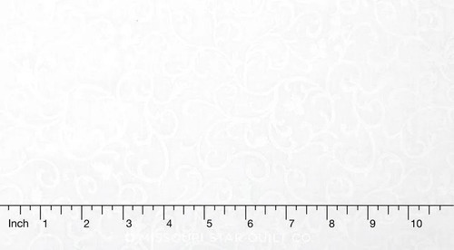 White on White Crescent Swirl Fabric -1803-98661-100
