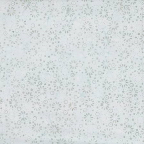 Dotted Daisies on Light Blue Batik Fabric - 1400-22266-414