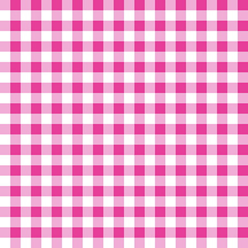 Pink and White Gingham Fabric - 131-20