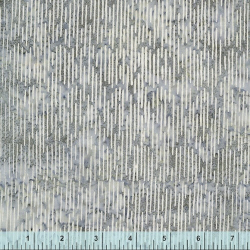 Light Gray Lines on Gray Batik Fabric - 857Q-10