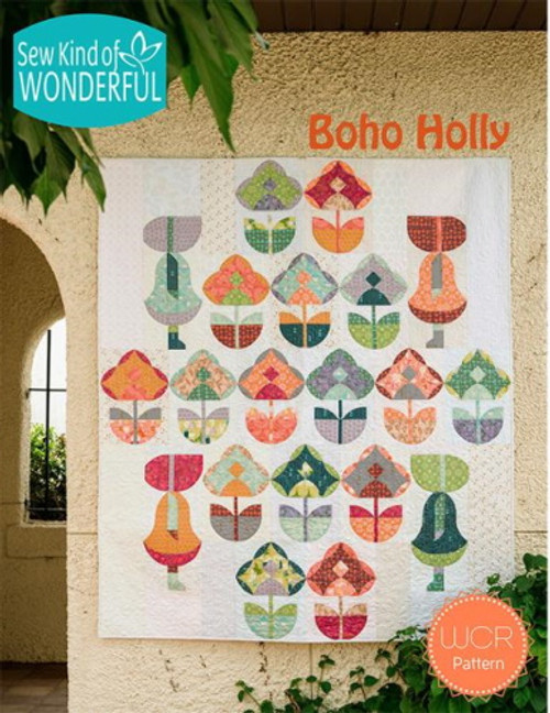 Boho Holly Quilt Pattern - Makes 60" x 68"- SKW-465