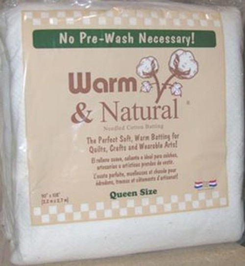 Warm and Natural Cotton Batting - Queen Size - 2441