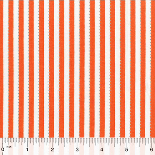 Orange and White Striped Fabric - BC28Q-8