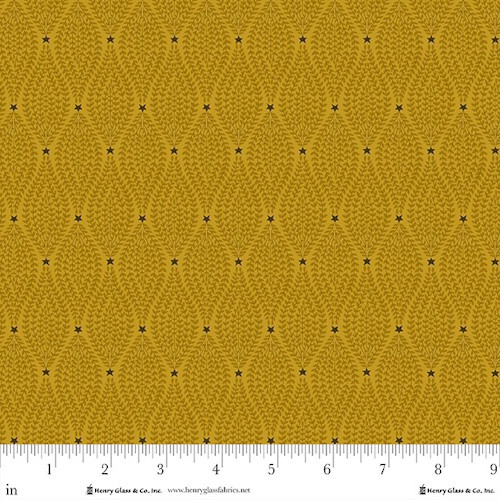 Ebb and Flow on Gold Fabric - 995-44 Gold