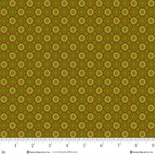 Holiday Geometric on Evergreen Fabric - 989-66 Evergreen
