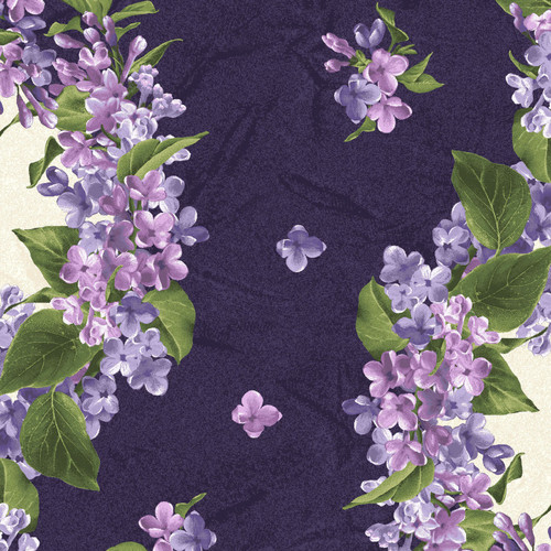 Lilac Stripe on Off White Fabric - MAS8601-V