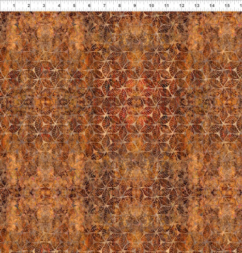 Leaf Mosaic Fabric - 8AE-1 - Multi