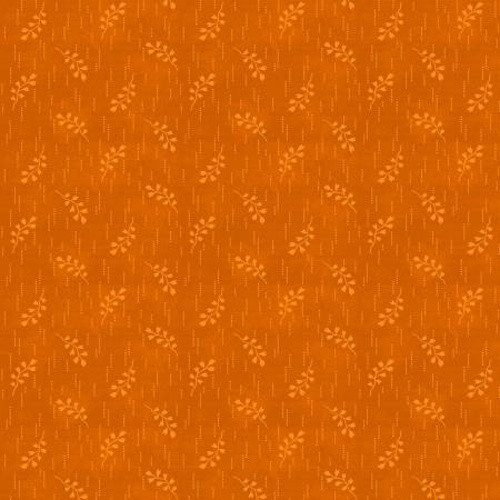 Tossed Sprigs on Orange Fabric - 1803-98712-888