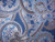 BLUE AND SILVER TONAL PAISLEY FABRIC-Detail