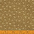 SMALL TAN FLOWERS AND VINES ON BROWN FABRIC