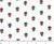 MULTI-COLORED EMBLEMS ON CREAM FABRIC WITH BLUE DOTS - 1649-25864-E
