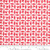 SMALL RED FLOWERS ON A RED & WHITE GEOMETRIC FABRIC - 23316-11 Ruby White