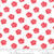 RED FLOWERS ON WHITE FABRIC - 23317-11 Ruby White